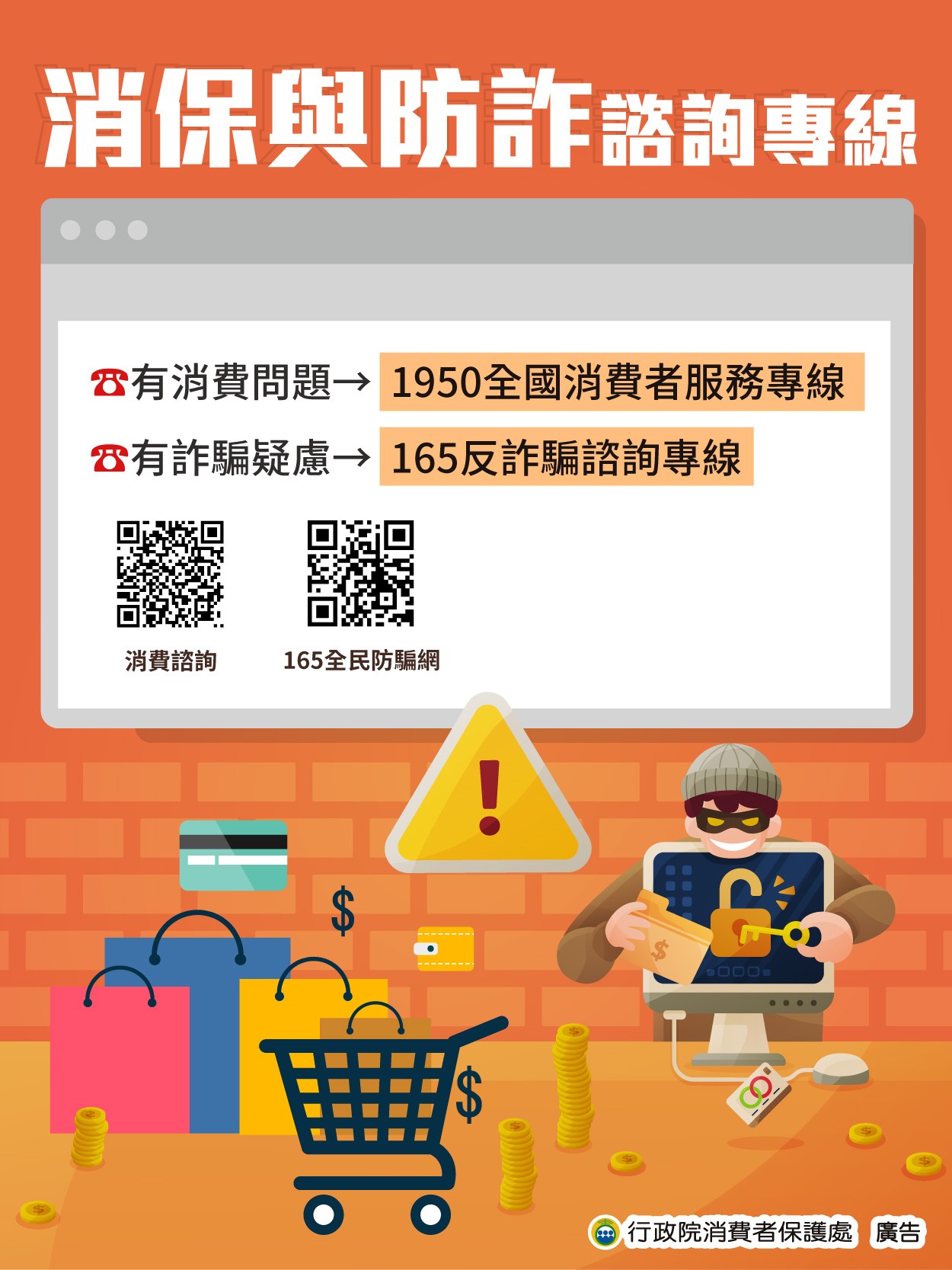 消費者保護宣導-消保與防詐諮詢專線
